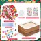 12-Pack Frozen Christmas DIY Picture Frame Craft Kit – Wooden 4x6” Frames with 100 Foam & Rhinestone Stickers, 4 Brushes, Paint Palette for Kids Holiday Crafts